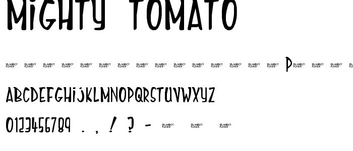 Mighty Tomato font